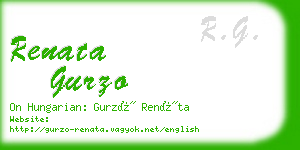 renata gurzo business card