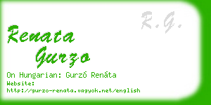 renata gurzo business card